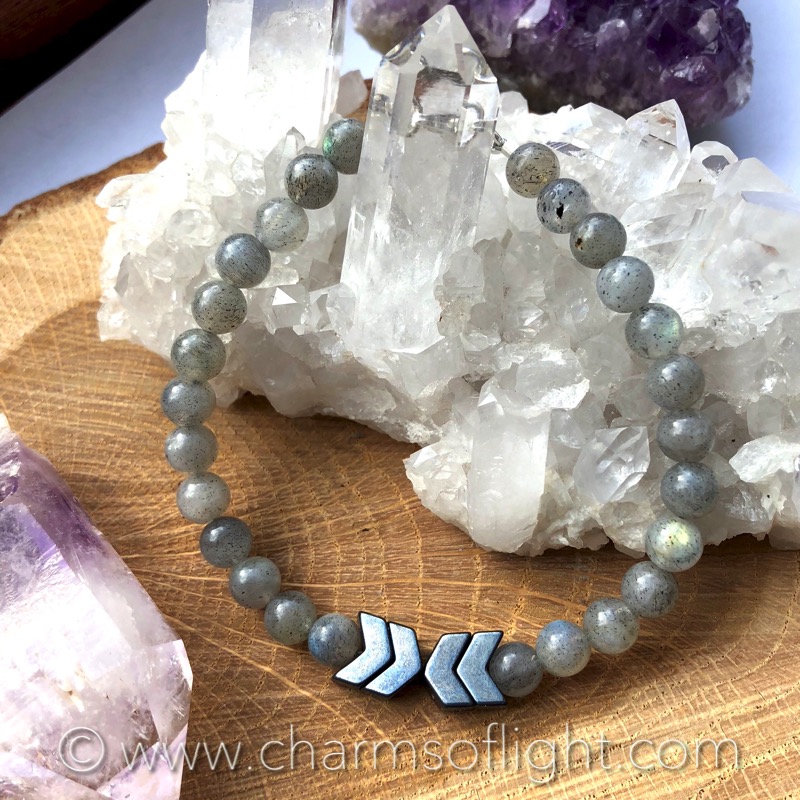 Labradorite & Hematite Bracelet